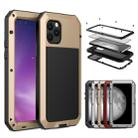 For iPhone 11 Pro Max Metal Armor Triple Proofing  Protective Case(Gold) - 1