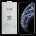 For iPhone XS Max / 11 Pro Max 9H 5D Full Glue Full Screen Tempered Glass Film (White) - 1