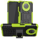 For Xiaomi Redmi Note 9 5G Tire Texture Shockproof TPU+PC Protective Case with Holder(Green) - 1