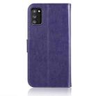 For Samsung Galaxy A02s EU Version Wind Chime Owl Embossing Pattern Horizontal Flip Leather Case with Holder & Card Slots & Wallet(Purple) - 3