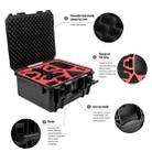 STARTRC 1109197 Portable Waterproof Explosion-proof Traversing Machine Drone Handbag Storage Box for DJI FPV(Black) - 4