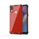 For Galaxy A20s Shockproof Honeycomb PC + TPU Case(Red) - 1