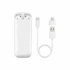 Remax PD-BT600 Air Plus Bluetooth 5.0 Multi-function Power Bank Wireless Bluetooth Earphone(White) - 1