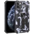For iPhone 11 Pro Camouflage Armor Shockproof TPU + PC Magnetic Protective Case with Holder  (Grey) - 1
