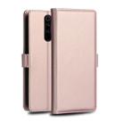 For Xiaomi Redmi Note 8 Pro DZGOGO MILO Series PC + PU Horizontal Flip Leather Case with Holder & Card Slot & Wallet(Rose Gold) - 1