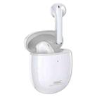 Remax TWS-23 Bluetooth 5.0 Magnetic True Wireless Stereo Bluetooth Earphone(White) - 1