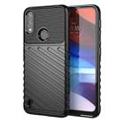 For Motorola Moto E7 Power Thunderbolt Shockproof TPU Protective Soft Case(Black) - 1