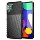 For Samsung Galaxy F62 Thunderbolt Shockproof TPU Protective Soft Case(Black) - 1