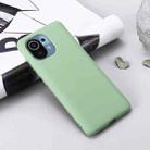 For Xiaomi Mi 11 5G Pure Color Liquid Silicone Shockproof Full Coverage Case(Green) - 6