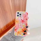 Small Floral Pattern Shockproof Case with Ring Holder For iPhone 12 / 12 Pro(Pink) - 1