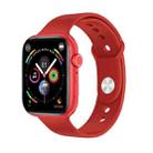 DW35PRO 1.75 inch Color Screen IPX7 Waterproof Smart Watch, Support Bluetooth Answer & Reject / Sleep Monitoring / Heart Rate Monitoring, Style: Silicone Strap(Red) - 1