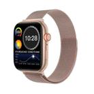 DW35PRO 1.75 inch Color Screen IPX7 Waterproof Smart Watch, Support Bluetooth Answer & Reject / Sleep Monitoring / Heart Rate Monitoring, Style: Steel Strap(Rose Gold) - 1