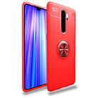 For Xiaomi Redmi Note 8 Pro Lenuo Shockproof TPU Protective Case with Invisible Holder(Red) - 1