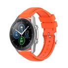 For Samsung Galaxy Watch 3 41mm / Active2 / Active / Gear Sport 20mm Silicone Watch Band(Orange) - 1