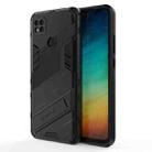 For Xiaomi Redmi 9C Punk Armor 2 in 1 PC + TPU Shockproof Case with Invisible Holder(Black) - 1