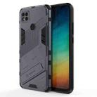 For Xiaomi Redmi 9C Punk Armor 2 in 1 PC + TPU Shockproof Case with Invisible Holder(Grey) - 1