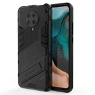 For Xiaomi Redmi K30 Pro Punk Armor 2 in 1 PC + TPU Shockproof Case with Invisible Holder(Black) - 1