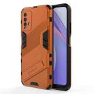 For Xiaomi Redmi Note 9 4G Punk Armor 2 in 1 PC + TPU Shockproof Case with Invisible Holder (Orange) - 1