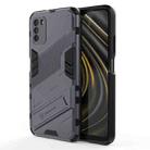 For Xiaomi Poco M3 Punk Armor 2 in 1 PC + TPU Shockproof Case with Invisible Holder(Grey) - 1