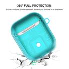 For Apple AirPods 1 PC + TPU Mars Translucent Armor Textured Earphone Protective Case with Anti-lost Buckle, Support Wireless Charging(Mint Green) - 5
