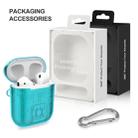 For Apple AirPods 1 PC + TPU Mars Translucent Armor Textured Earphone Protective Case with Anti-lost Buckle, Support Wireless Charging(Mint Green) - 8