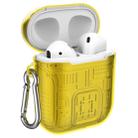 For Apple AirPods 1 PC + TPU Mars Translucent Armor Textured Earphone Protective Case with Anti-lost Buckle, Support Wireless Charging(Gold) - 1