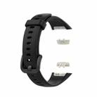 For Huawei Honor Band 6 TPU Watch Band, Size: One Size(Black) - 1