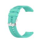 For Amazfit GTR 2e / GTR 2 22mm Silicone Watch Band with Silver Buckle(Aurora Blue) - 1