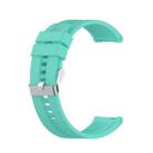 For Amazfit GTS 2e / GTS 2 20mm Silicone Watch Band with Silver Buckle(Aurora Blue) - 1