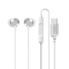 REMAX RM-512a USB-C / Type-C Metal  In-ear Wired Earphone, Support Music & Call, Not For Samsung Phones(White) - 1