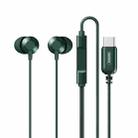 REMAX RM-512a USB-C / Type-C Metal  In-ear Wired Earphone, Support Music & Call, Not For Samsung Phones(Green) - 1