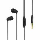REMAX RM-588 In-Ear Stereo Sleep Earphone with Wire Control & MIC & Support Hands-free(Black) - 1