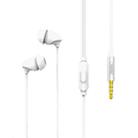 REMAX RM-588 In-Ear Stereo Sleep Earphone with Wire Control & MIC & Support Hands-free(White) - 1