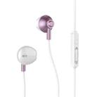 REMAX RM-711 Music Wired Earphone with MIC & Support Hands-free(Rose Gold) - 1