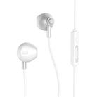 REMAX RM-711 Music Wired Earphone with MIC & Support Hands-free(Silver) - 1