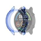 For Xiaomi Watch Color Sport Half Coverage Hollowed TPU Protective Case(Transparent Blue) - 1