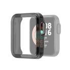 For Xiaomi Mi Watch Lite / Redmi Watch Half Coverage TPU Protective Case(Transparent Black) - 1