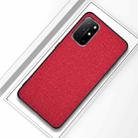 For Samsung Galaxy A72 5G / 4G Shockproof Cloth Texture PC + TPU Protective Case(Red) - 1