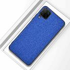 For Samsung Galaxy A42 5G Shockproof Cloth Texture PC + TPU Protective Case(Blue) - 1