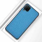For Samsung Galaxy A42 5G Shockproof Cloth Texture PC + TPU Protective Case(Sky Blue) - 1