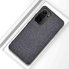 For Xiaomi Redmi K40 / K40 Pro / K40 Pro+ Shockproof Cloth Texture PC + TPU Protective Case(Grey) - 1