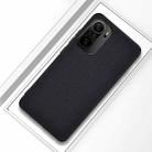 For Xiaomi Redmi K40 / K40 Pro / K40 Pro+ Shockproof Cloth Texture PC + TPU Protective Case(Black) - 1