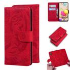 For LG K42 Tiger Embossing Pattern Horizontal Flip Leather Case with Holder & Card Slots & Wallet(Red) - 1