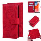 For Motorola Moto G Play (2021) Tiger Embossing Pattern Horizontal Flip Leather Case with Holder & Card Slots & Wallet(Red) - 1