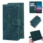 For Nokia 5.4 Tiger Embossing Pattern Horizontal Flip Leather Case with Holder & Card Slots & Wallet(Green) - 1