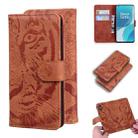 For OnePlus 9 Pro Tiger Embossing Pattern Horizontal Flip Leather Case with Holder & Card Slots & Wallet(Brown) - 1