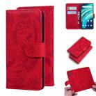 For UMIDIGI A9 Pro Tiger Embossing Pattern Horizontal Flip Leather Case with Holder & Card Slots & Wallet(Red) - 1