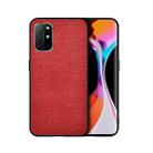 For Samsung Galaxy A72 5G / 4G Shockproof Cloth Texture PC+ TPU Protective Case(Red) - 1