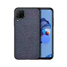 For Samsung Galaxy A42 5G Shockproof Cloth Texture PC+ TPU Protective Case(Blue) - 1