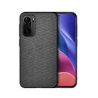 For Xiaomi Redmi K40 / K40 Pro / K40 Pro+ Shockproof Cloth Texture PC+ TPU Protective Case(Black) - 1